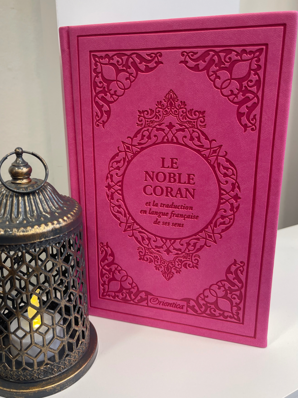 Le Noble Coran et la traduction en langue française de ses sens (bilingue français/arabe) - Edition de luxe couverture cartonnée en cuir