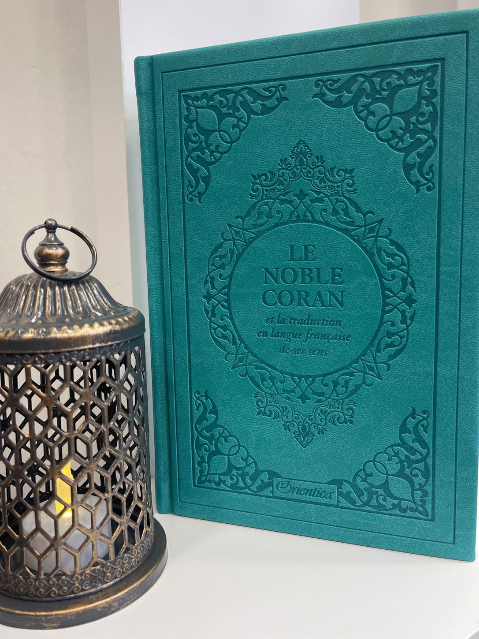 Le Noble Coran et la traduction en langue française de ses sens (bilingue français/arabe) - Edition de luxe couverture cartonnée en cuir