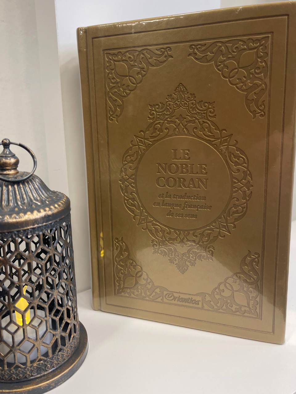 Le Noble Coran et la traduction en langue française de ses sens (bilingue français/arabe) - Edition de luxe couverture cartonnée en cuir
