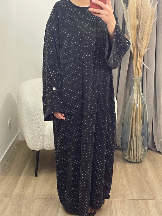 Abaya à strass asmae