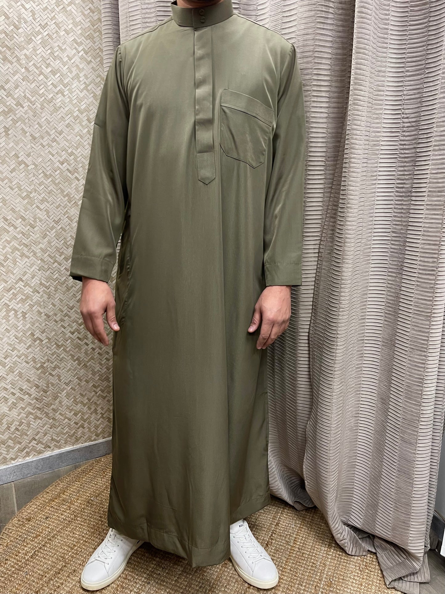 Qamis Élégant col officier