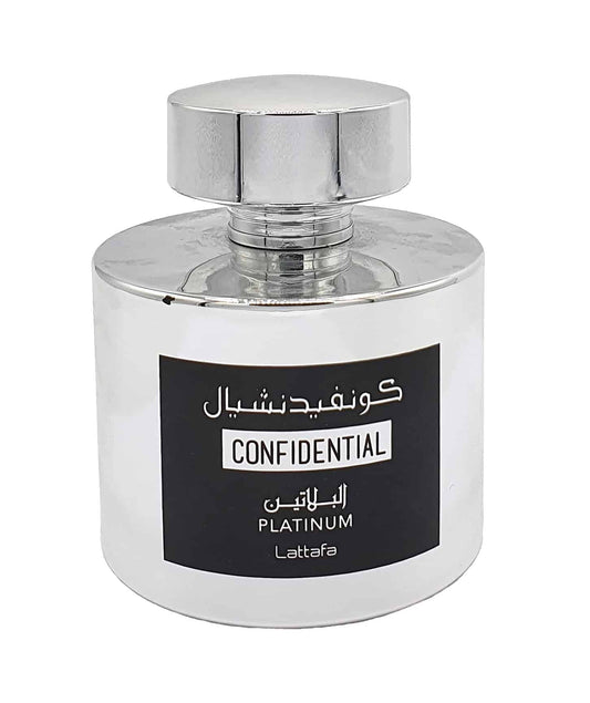 Eau de Parfum - CONFIDENTIAL PLATINUM- 100 ML de Lattafa