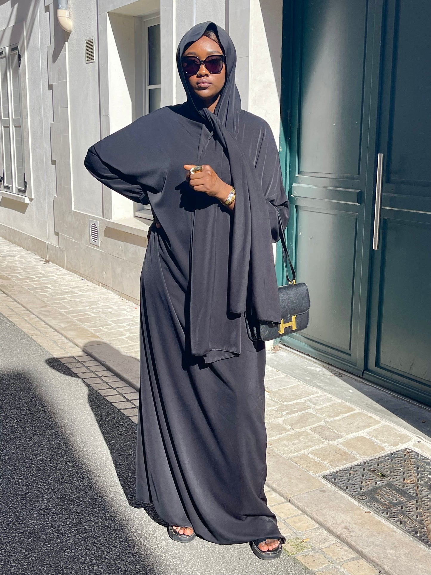 Abaya de prière hijab intégré Tall
