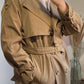 Trench-coat avec capuche amovible Camel