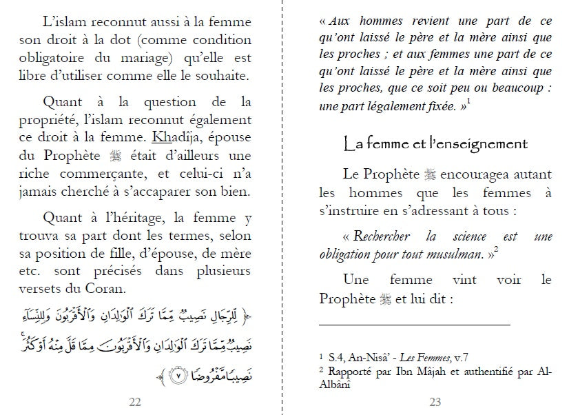 Le Prophète Muhammad (Saw) Et La Femme