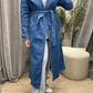 Trench Long en Jean Sofia