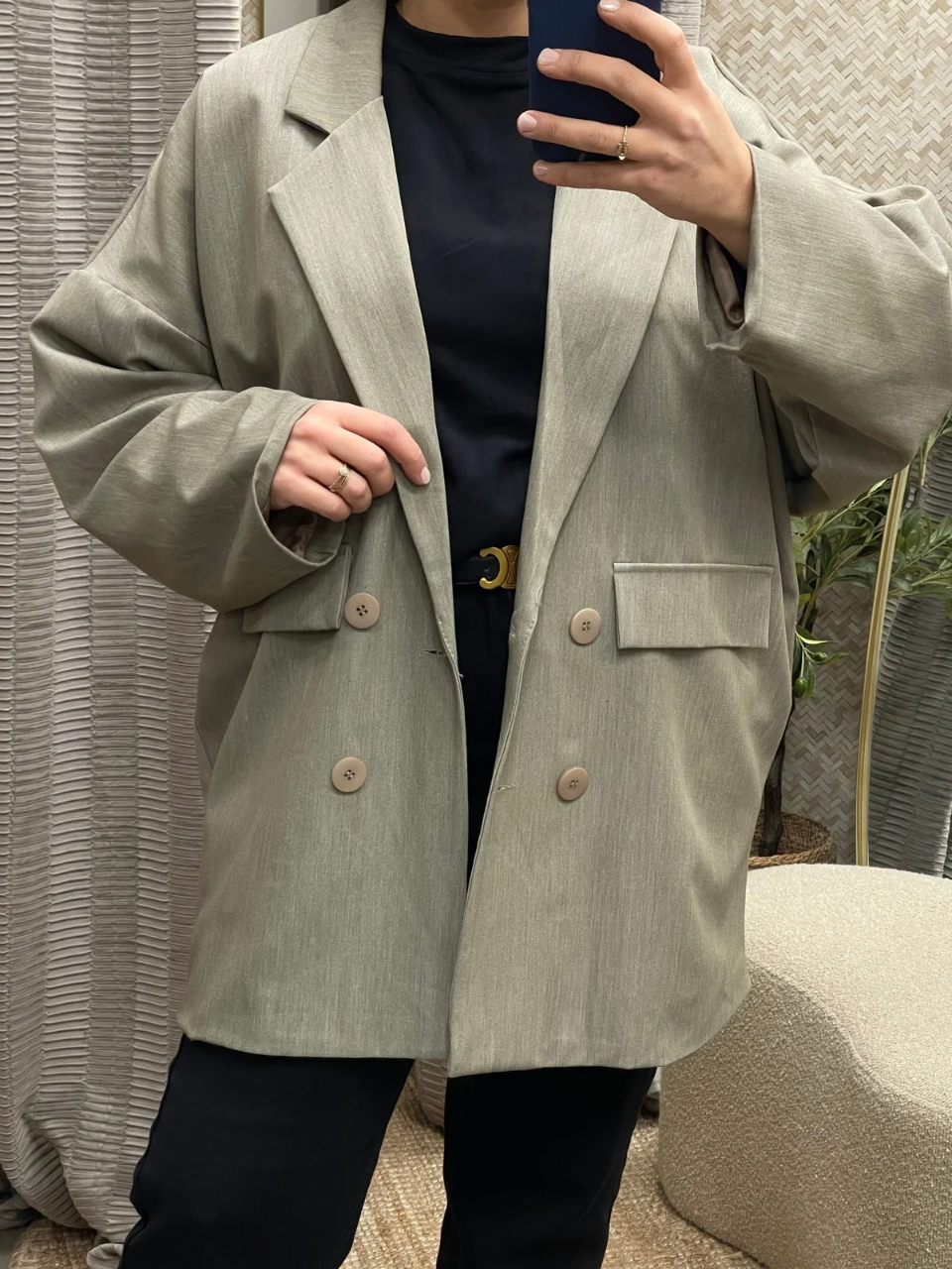 Blazer oversize mi-long Raniya