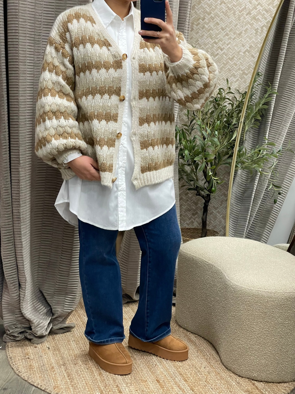 Gilet oversize dégradé