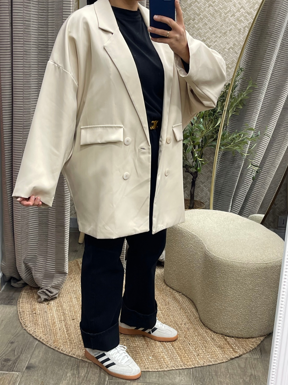 Blazer oversize mi-long Raniya