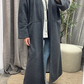 Manteau Long Oversize en Feutrine Nesrine