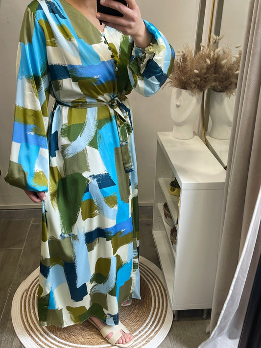 Robe “Fluide Abstraite”