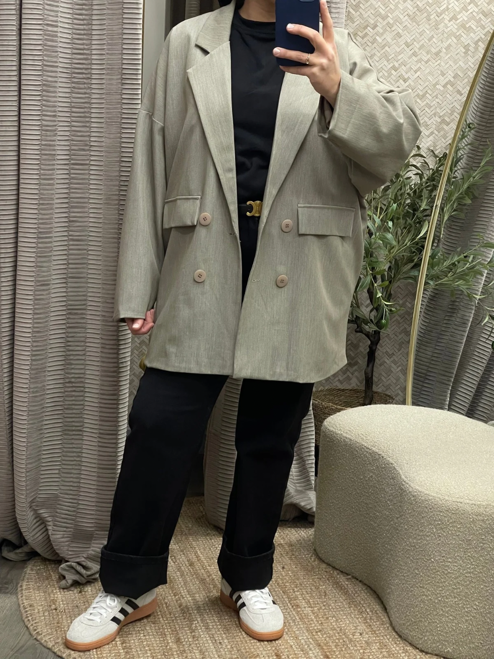 Blazer oversize mi-long Raniya