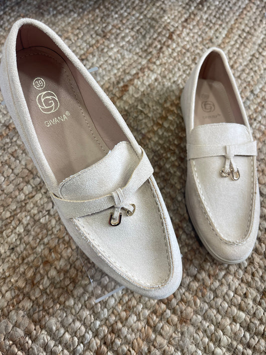 Mocassins Givana – Beige Élégance