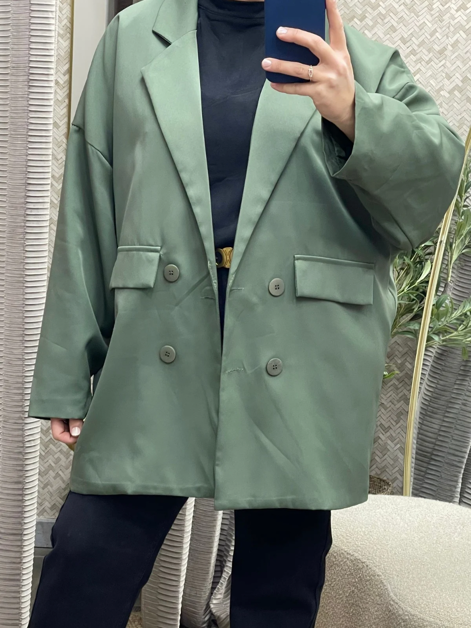 Blazer oversize mi-long Raniya