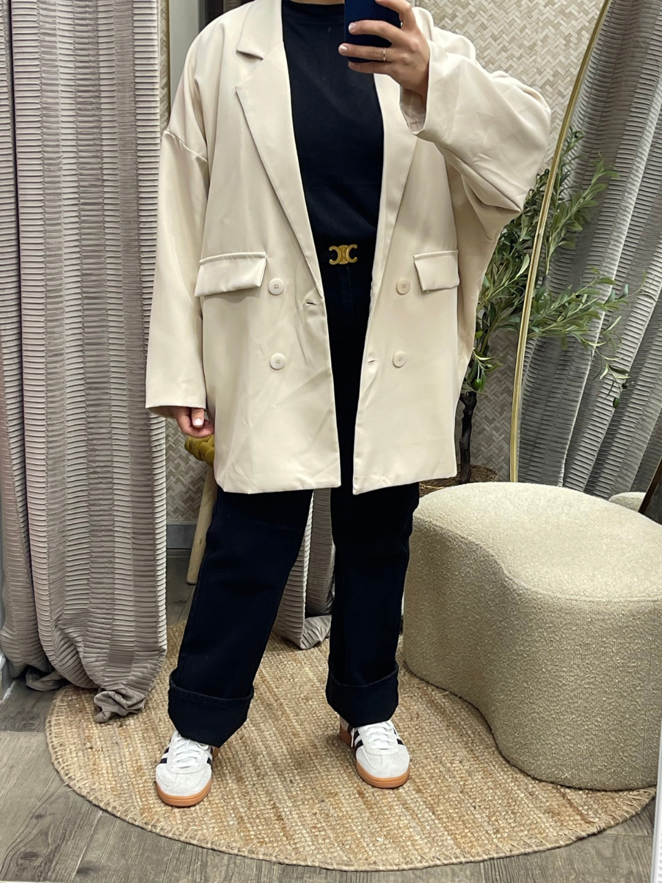 Blazer oversize mi-long Raniya