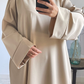 Abaya basique tissu crêpe