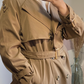 Trench-coat avec capuche amovible Camel