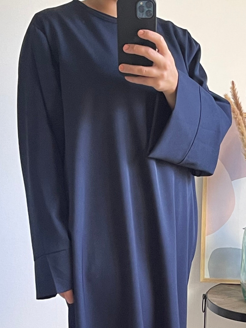 Abaya basique tissu crêpe