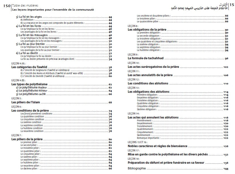 Commentaire Du livre Les Leçons Importantes à L’ensemble de la Communauté